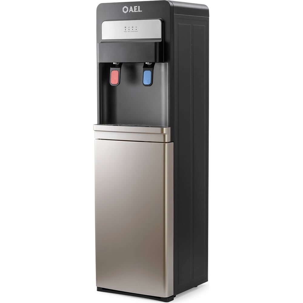 Изображение товара Кулер для воды AEL LD--805a Black/Gold с двумя кран=пушами и охлаждением