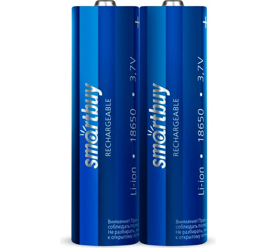 Изображение товара Аккумулятор Smartbuy li18650-2000 mah (50/400) упаковка 2 шт. SBBR-18650-2S2000