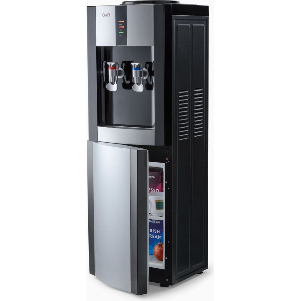 Изображение товара Кулер для воды AEL LK--47c black/silver напольный с нагревом 5 л/ч 550 Вт