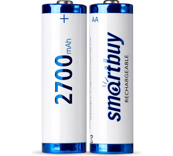 Изображение товара Аккумулятор Smartbuy nimh aa/2bl 2700 mah (24/240) упаковка 2 шт. SBBR-2A02BL2700