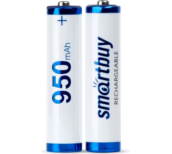 Изображение товара Аккумулятор Smartbuy nimh aaa/2bl 950 mah (24/240) упаковка 2 шт. SBBR-3A02BL950