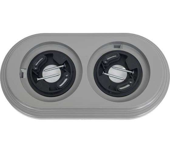 Изображение товара 2-х постовая рамка Bironi, пластик, цвет, титан BF1-620-26