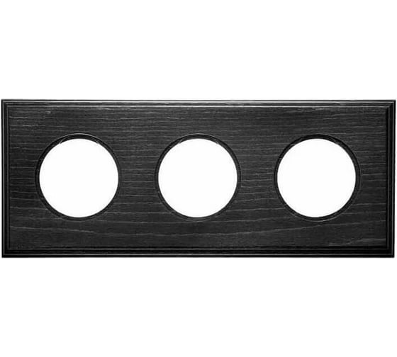 Изображение товара 3-х постовая рамка Bironi угольно-черный, скрытый монтаж BF4 BF4-630-119