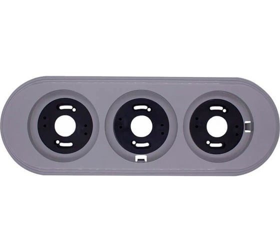 Изображение товара 3-х постовая рамка Bironi, пластик, цвет титан BF1-630-26