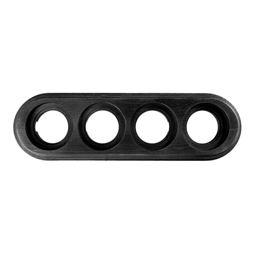 Изображение товара 4 постовая рамка Bironi угольно-черный, на бревно 200мм BFC20-640-119