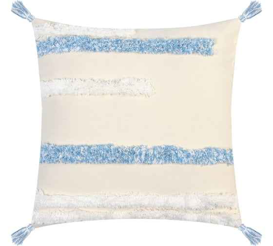 Изображение товара Декоративная наволочка Этель бохо, 45х45 см, молочный, 100% хлопок 9691607