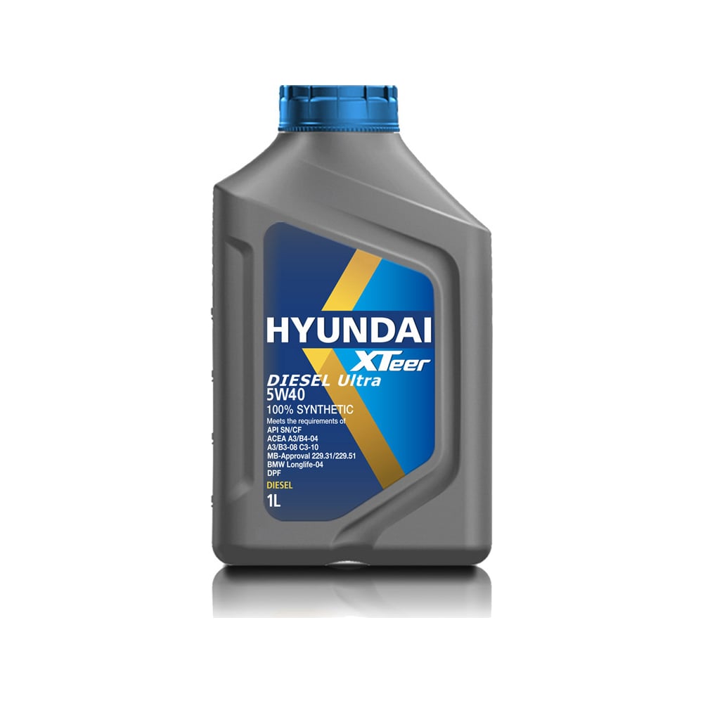 Моторное масло синтетическое diesel ultra 5w40, 1 л hyundai xteer 1011223 - фото 1
