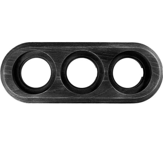 Изображение товара 3 постовая рамка Bironi Ришелье накладной монтаж, цвет угольно-черный BF1-630-119