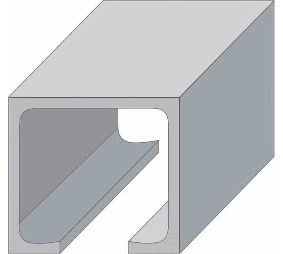 Изображение товара Верхняя направляющая для раздвижных дверей N1 Palladium 2 метра 12053