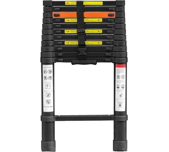 Изображение товара Телескопическая алюминиевая бытовая лестница ROCKFORCE 3.5 м RF-UP350