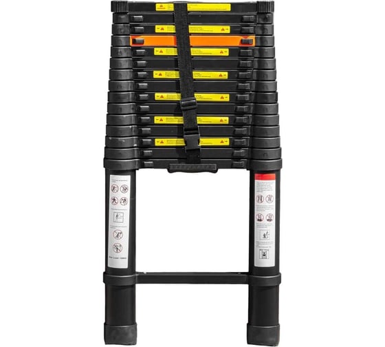 Изображение товара Телескопическая алюминиевая бытовая лестница Rockforce 4.7м RF-UP470(56430)