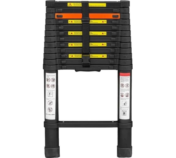 Изображение товара Телескопическая алюминиевая бытовая лестница ROCKFORCE 5.0 м RF-UP500