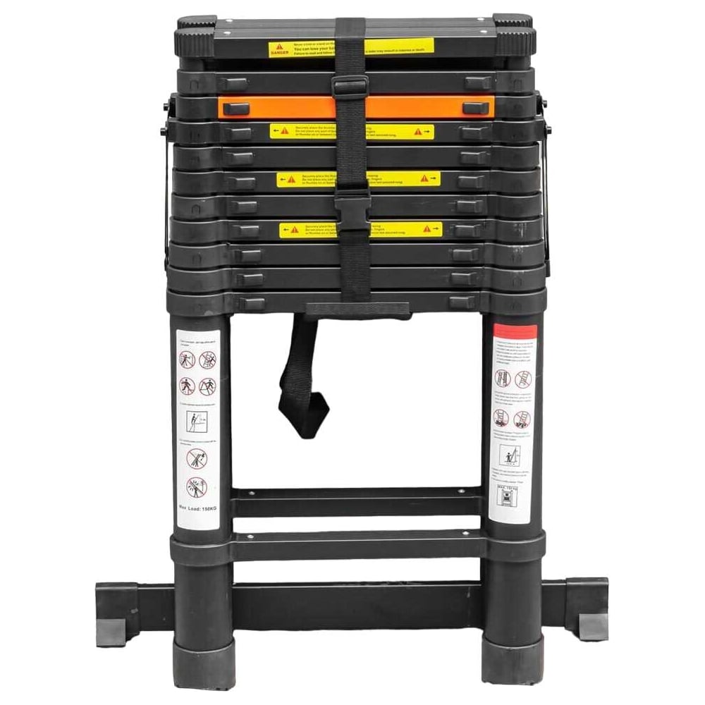 Телескопическая алюминиевая бытовая стремянка ROCKFORCE 3.5 м RF-UP350-2