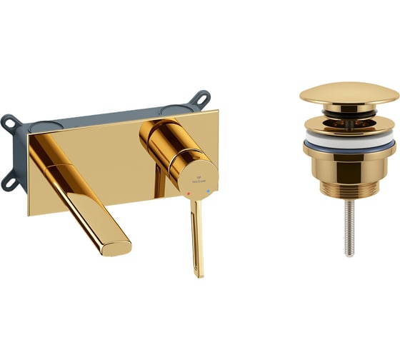 Изображение товара Встраиваемый смеситель для раковины Wellsee ONCE! and forever в наборе 3 в 1 201000448