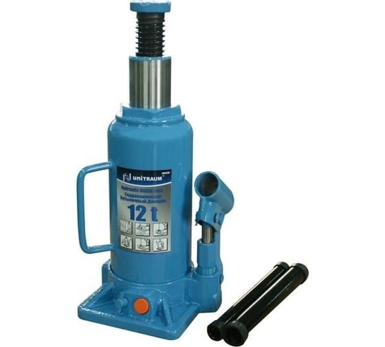 Изображение товара Бутылочный домкрат UNITRAUM Н=230+155+80 мм UN91204