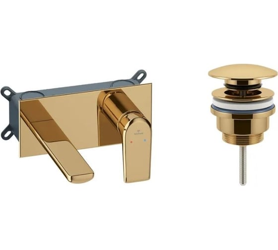 Изображение товара Встраиваемый смеситель для раковины Wellsee ICON! for life в наборе 3 в 1 201000443