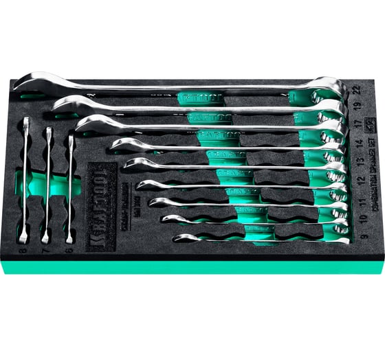 Изображение товара Набор комбинированных гаечных ключей KRAFTOOL 12 шт, 6 - 22 мм, 27079-H12E