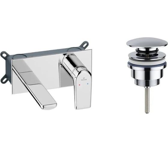 Изображение товара Встраиваемый смеситель для раковины Wellsee ICON! for life в наборе 3 в 1 201000441