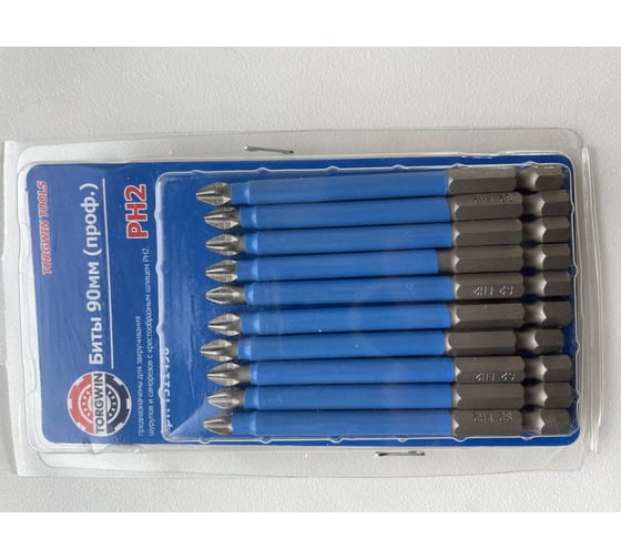 Изображение товара Биты профессиональные 90 мм, PH2 10шт. TORGWIN T511496