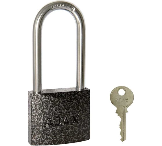 Изображение товара Навесной замок AJAX PD-0150-L MS 3 ключа английских, коробка 47045