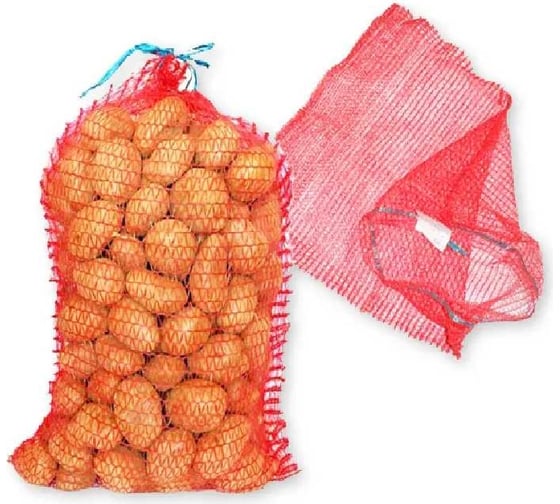 Изображение товара Овощная сетка ЛЕТО 45x75, до 30 кг, 50 штук, для хранения и транспортировки 90681