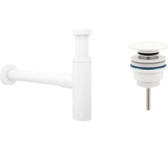 Изображение товара Сифон для раковины с донным клапаном Wellsee Drainage Systemв наборе 2 в 1 182123003