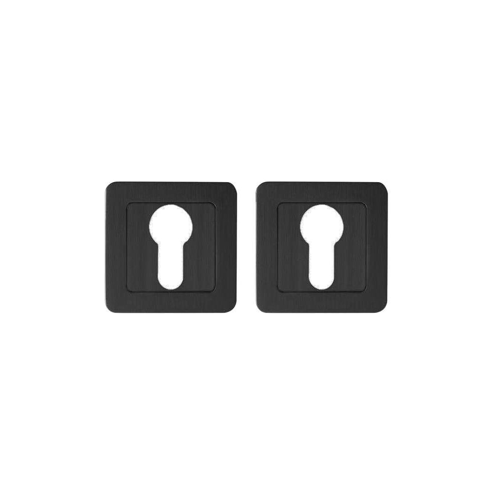 Изображение товара Накладка под цилиндр PUNTO ET.K.QR52 BL-24 черный 52x52 мм