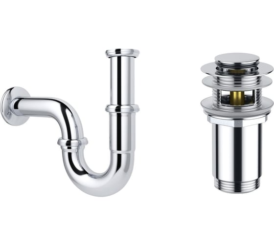 Изображение товара Сифон для раковины, набор 2 в 1 Wellsee Drainage System 182102001