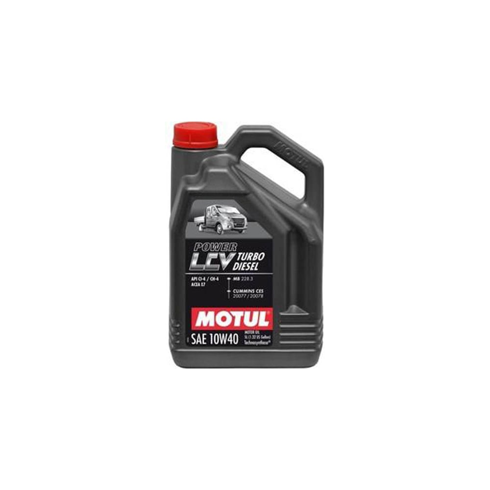 фото Моторное масло power lcv turbo diesel 10w40 5 л motul 106136