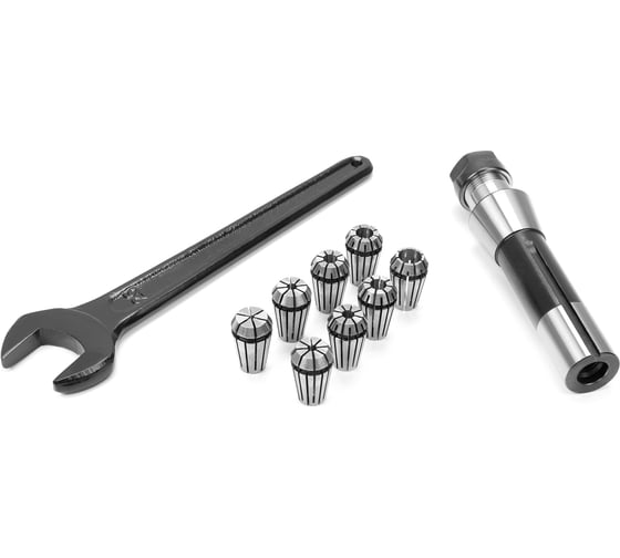 Изображение товара Патрон цанговый 40 с набором цанг ER40 из 6 шт (3-26 мм) Micron 108068