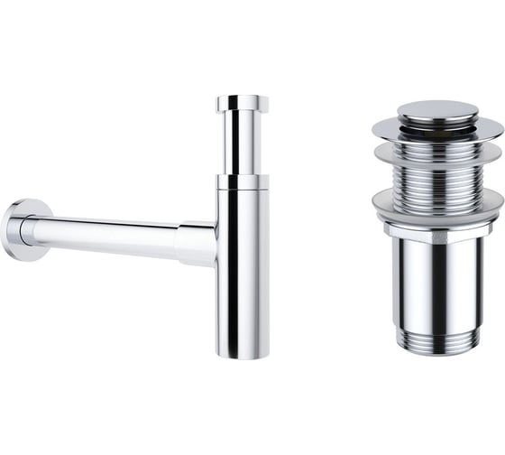 Изображение товара Сифон для раковины, набор 2 в 1 Wellsee Drainage System 182119002