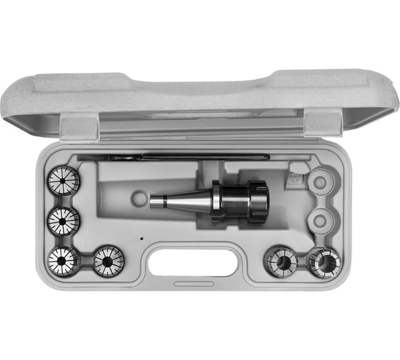 Изображение товара Патрон цанговый 40 с набором цанг ER25 из 6 шт (4-16мм) Micron 108040