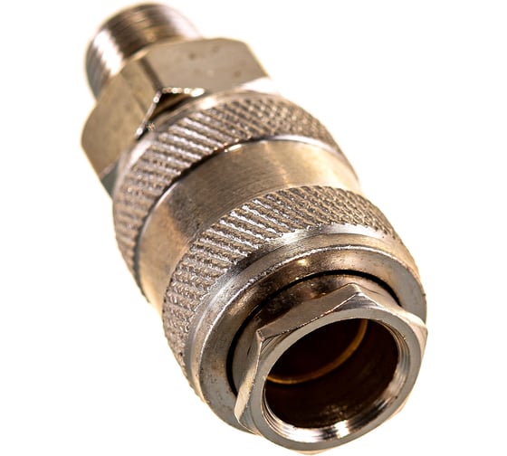 Изображение товара Быстроразъем пневматический Эврика с клапаном с наружной резьбой 1/4 ER-SE1-2SM 935775