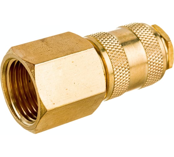 Изображение товара Быстроразъем пневматический Эврика с клапаном с внутренней резьбой 1/2 935734