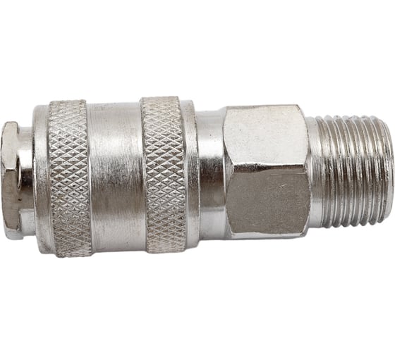 Изображение товара Быстроразъем пневматический Эврика с клапаном с наружной резьбой 3/8 ER-SE1-3SM 935790