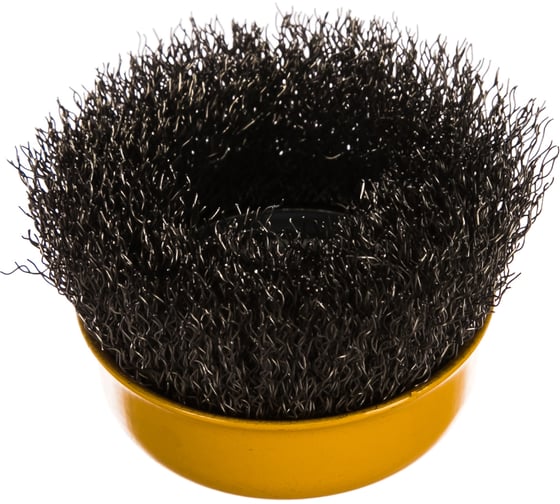 Изображение товара Щетка Чашка (75 мм; М14; витая нержавеющая проволока 0.3 мм) для УШМ DENZEL 746043