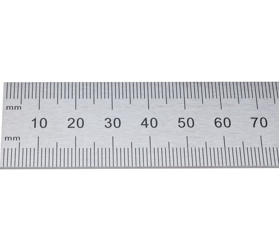 Изображение товара Стальная линейка 500х30х1 мм, шкала 1 мм Kinex (K-MET) 1023