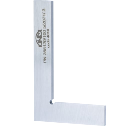 Изображение товара Угольник Kinex (K-MET) поверочный 100х63 мм, Тип УП, PN255120 4010