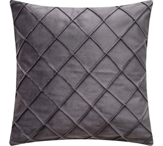 Изображение товара Чехол на подушку Этель Соло серый 43х43 см, 100% полиэстер 4992381