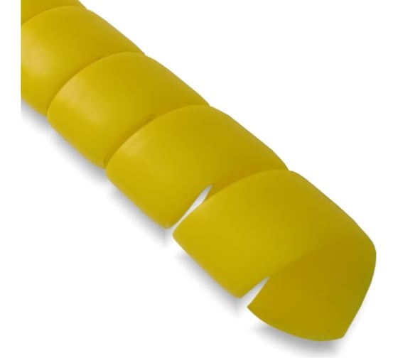 Изображение товара Спиральная пластиковая защита PARLмU HPS-32-F12, полипропилен высокой очистки, 32 мм, плоская поверхность, желтая, 2 м PR2201200