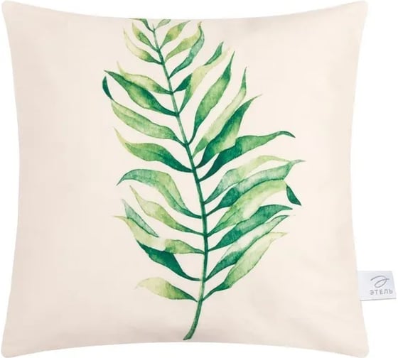 Изображение товара Чехол на подушку Этель  The leaf, 40х40 см, 100% полиэстер, велюр 7515489