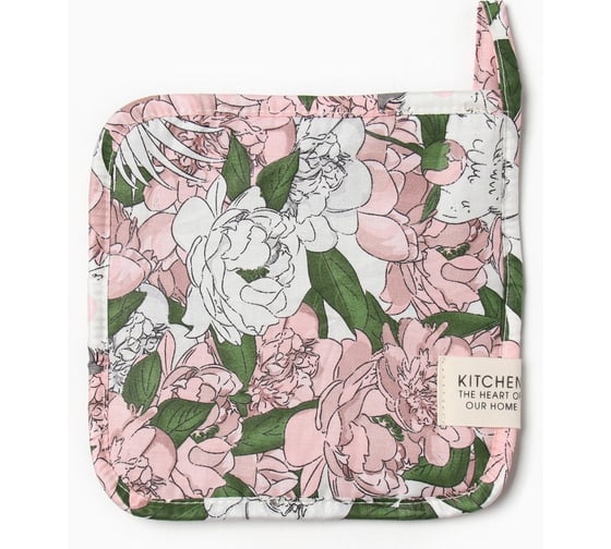 Изображение товара Прихватка Этель Попугай 19x19 см, 80 % хлопок, 20 % полиэстер, сатин 110 г/м2 9596574