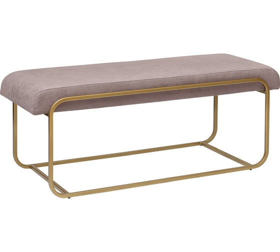 Изображение товара Банкетка GreenWeen SIENA, золотой каркас, сидение микрошенилл цвет CLAY, 1080x420x440 GW-SIENA-CLAY-108G