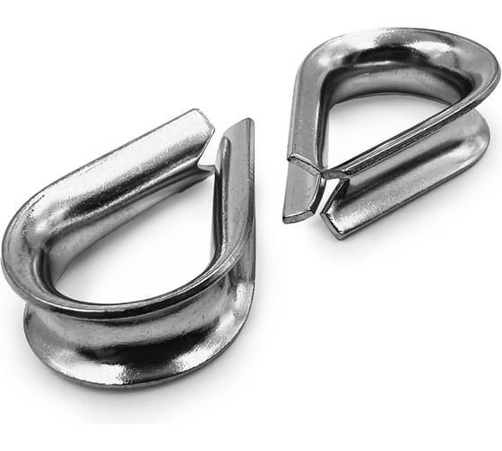 Изображение товара Нержавеющий коуш KREPFIELD 3 мм art 9073 а4 10 шт. в упак. 9073А4КОУШ3ММ-10