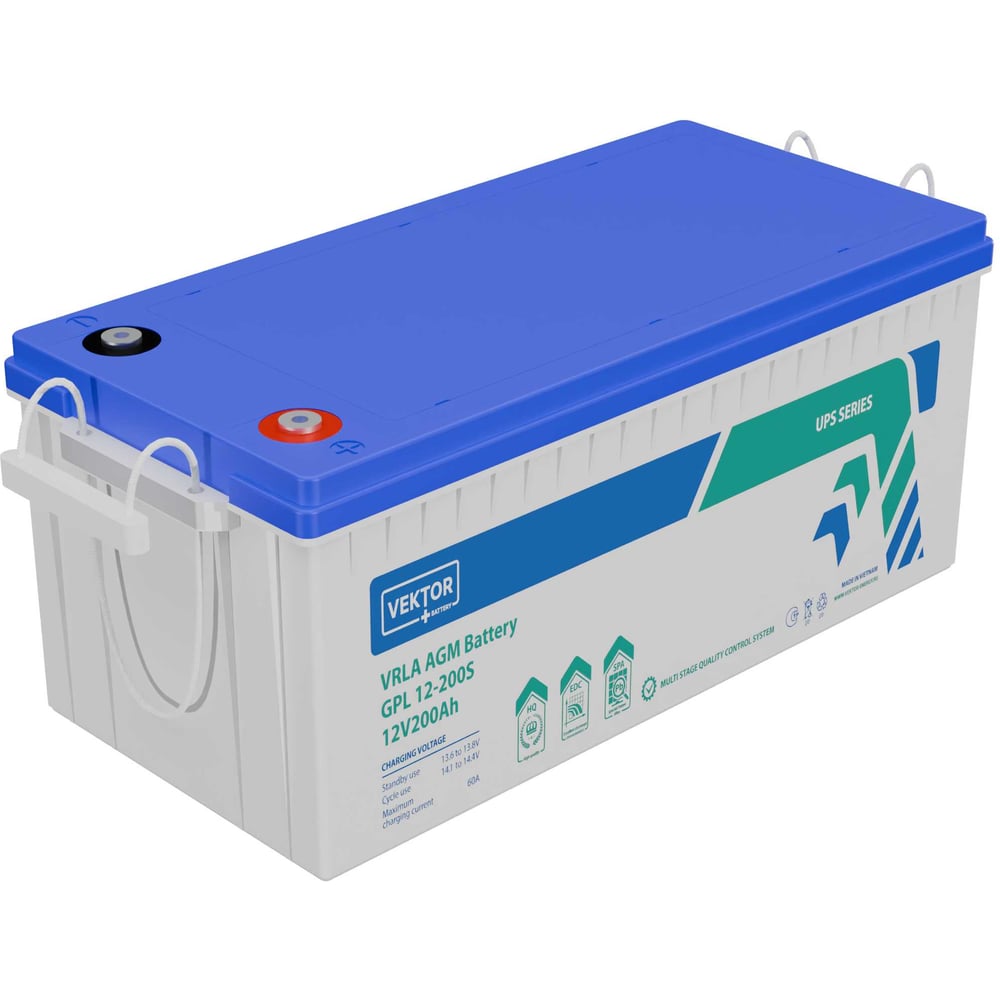 Изображение товара Аккумуляторная батарея GPL 12-200S Vektor Energy 51354