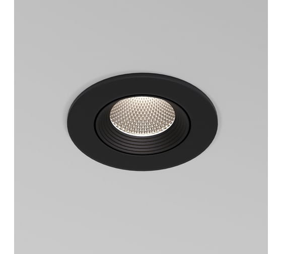 Изображение товара Встраиваемый светодиодный светильник Elektrostandard even черный 25094/led a065459