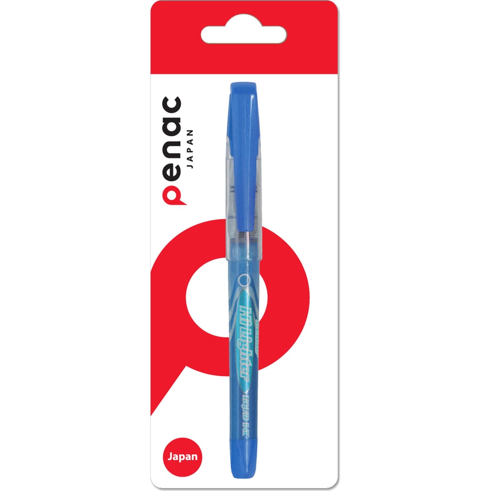 Изображение товара Текстовыделитель Penac hi lighter голубой дорожный, 1 шт.