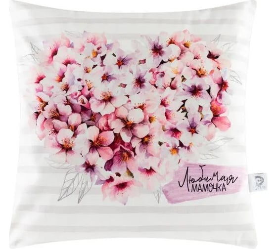 Изображение товара Чехол на подушку Этель Любимая мамочка 40х40 см, 100% полиэстер, велюр 5113016