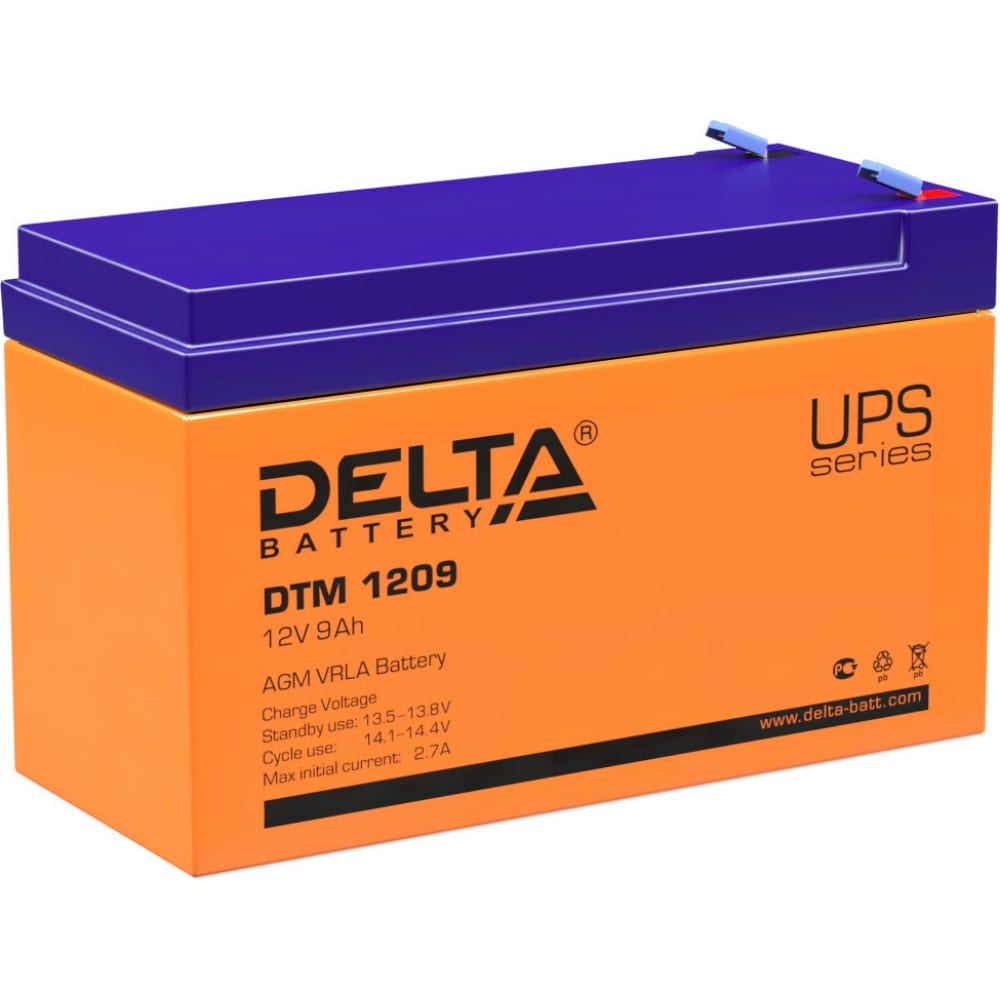 Аккумулятор DELTA аккумулятор для прожекторов delta dt 4045 технология agm 4 в емкость 4 5 ач