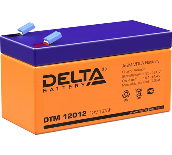 Изображение товара Батарея аккумуляторная Delta DTM 12012